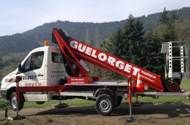 Caractéristiques de la nacelle télescopique sur porteur VL - TB 270en location chez Guelorget à Nancy  en Lorraine